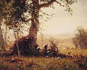 Albert Bierstadt Guerrilla_Warfare (Picket Duty In Virginia) oil painting artist
